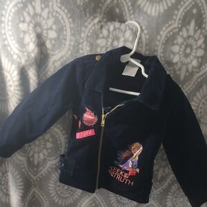Disney,Seek The Truth, Jean Jacket with Embroidery
